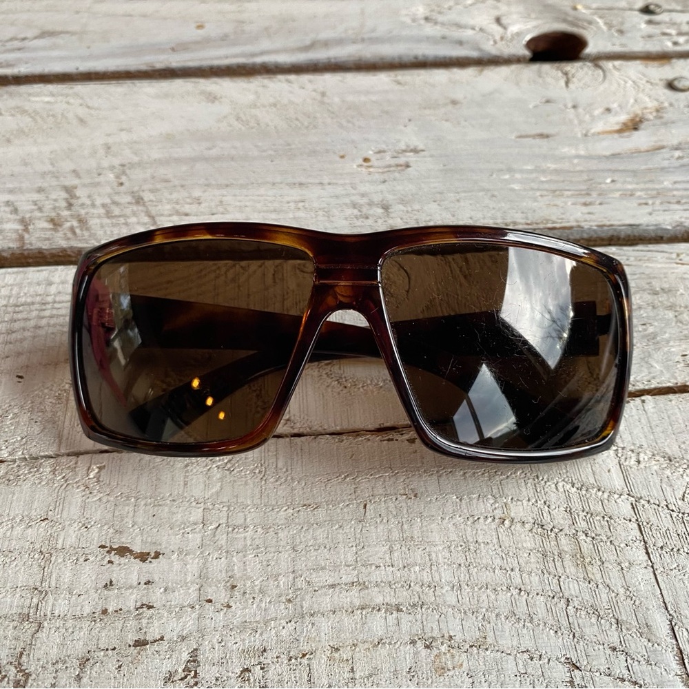 VTG Von Zipper Panzer Tortoise Brown Oversized Sunglasses